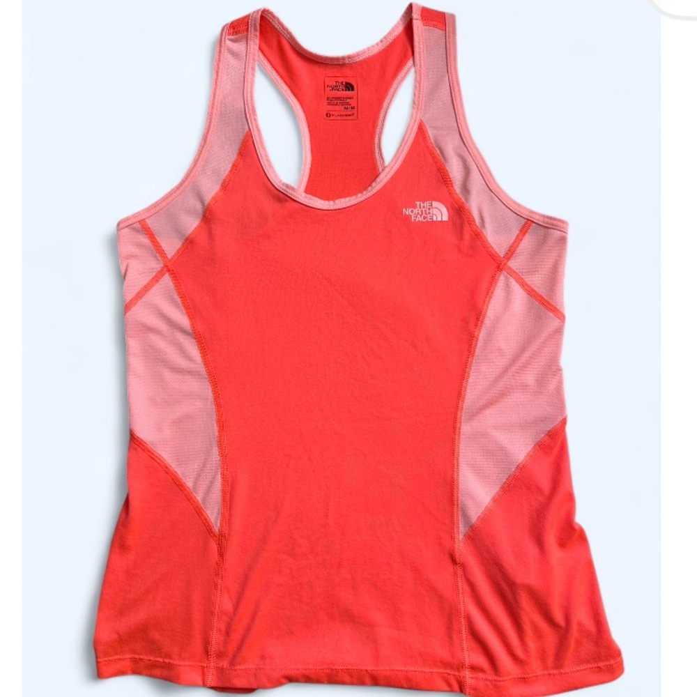 The North Face Women's Coral and Light Pink Tank Top